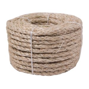 Cuerda de Sisal fibra natural de 1/4", rollo con 15 mts. | HOBBY PRO