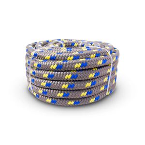 Cuerda de Polipropileno trenzada de 3/8", gris, rollo con 15 mts. | HOBBY PRO
