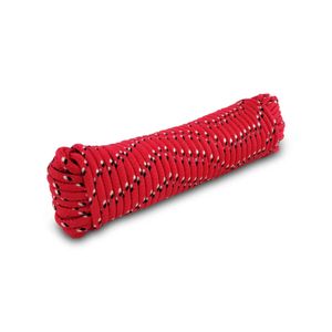 Cuerda de Polipropileno trenzada de 3/16", roja, atado con 15 mts. | HOBBY PRO