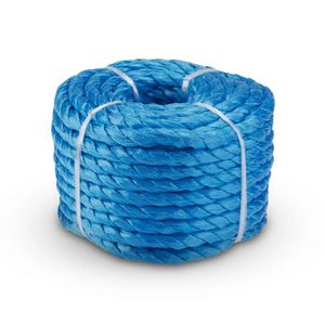 Cuerda de Polipropileno torcida de 5/8", color azul, rollo con 15 mts. | HOBBY PRO