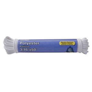 Cuerda de Poliéster blanca de 3/16", atado con 15 mts. | HOBBY PRO
