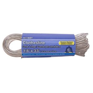 Cable para Tendedero metálico, forrado de PVC de 3mm x 10 mts. | HOBBY PRO