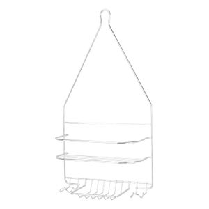 Organizador colgable para duchas metálico con acabado cromado. - SIMPLE SPACES