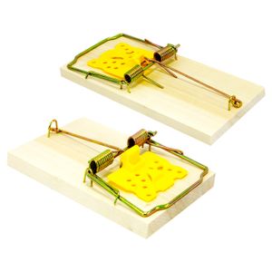 Trampa pequeña para ratones de 9,8 x 4,8 cm con accionamiento a presión Pack x 2 unidades. - K PRO
