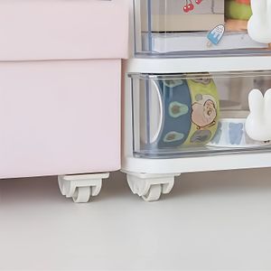 Ruedas adhesivas plásticas con 1 kg de capacidad de carga Set x 4 unidades. - K HOME