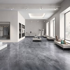 Panel adhesivo tipo mármol gris de 1,2 x 2,8 m. - K HOME