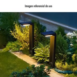 Lámpara de piso LED con diseño en "L" para jardín. - K PRO