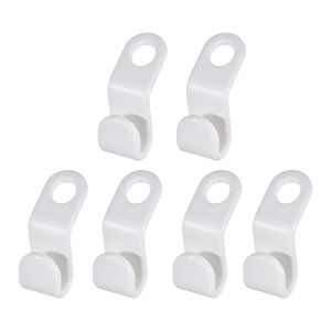 Ganchos para armadores hechos a base de plástico con capacidad de carga de 2 kg, Pack x 6 unidades. - K HOME