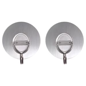 Gancho adhesivo metálico grande con 2 kg de capacidad máxima de carga, Pack x 2 unidades. - K HOME
