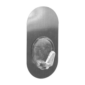 Gancho adhesivo metálico grande con 1 kg de capacidad máxima de carga, Pack x 2 unidades. - K HOME