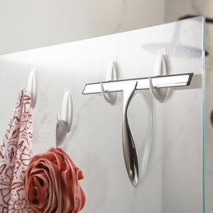 Gancho adhesivo color blanco para pared con 3 kg de capacidad máxima de carga. - K HOME