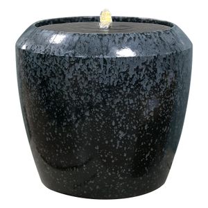 Fuente decorativa para jardín tipo piedra de 33,5 x 30,5 cm - K HOME