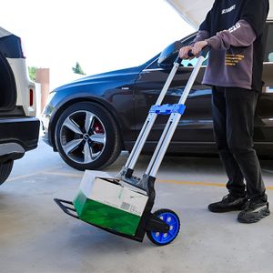 Coche de carga plegable de aluminio con capacidad de carga de hasta 125 kg. - K PRO