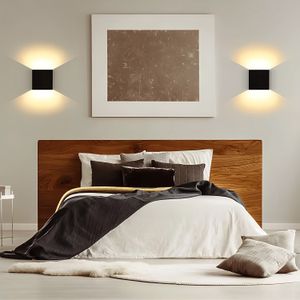 Aplique LED plástico cuadrado con salida de luz direccionable. - K PRO