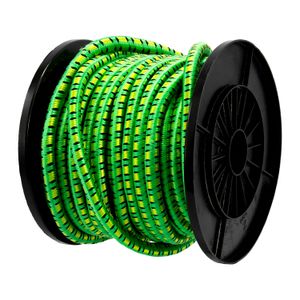 Amarra elástica de 12 mm color verde Presentación: venta por metros. - K PRO