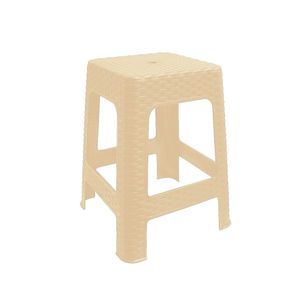 Banco Ratan plástico beige. - CASA PICA
