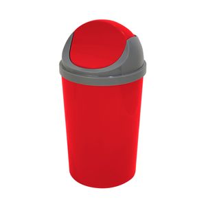 Tacho Ultra-Max de 8 lts con tapa tipo vaiven color rojo. - CASA PICA