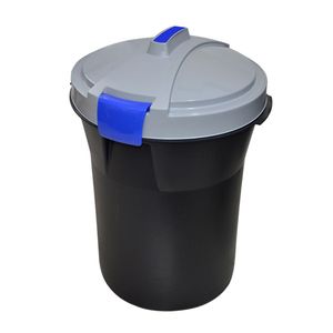 Tacho Titan de 74 lts con clicks reforzados en la tapa y protección UV color negro. - CASA PICA