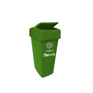 Tacho de reciclaje Capo de 50 lts con tapa tipo vaiven color verde. - CASA PICA