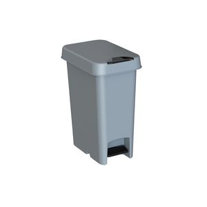 Tacho de pedal Urban de 10 lts color gris con tapa de cierre suave. - CASA PICA