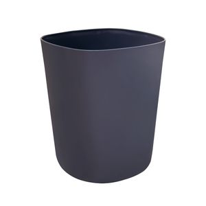 Tacho Papelero Colors gris oscuro elaborado en plástico resistente. - CASA PICA