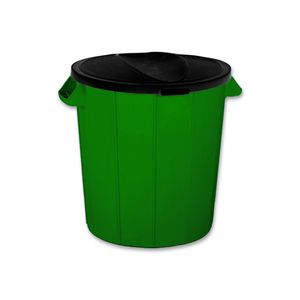 Tacho Extrafuerte B+T de 77 lts con tapa extraible verde. - CASA PICA