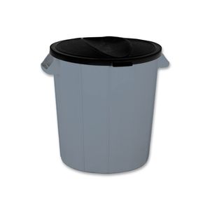 Tacho Extrafuerte B+T de 77 lts con tapa extraible gris. - CASA PICA