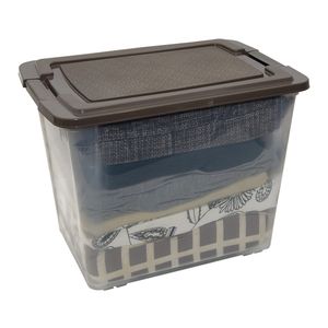 Guardamovil Briko con tapa grande café camel. - CASA PICA