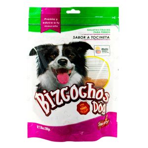 Snack para perro tipo galletas con sabor a tocineta de 200 gr. - SNACKERY