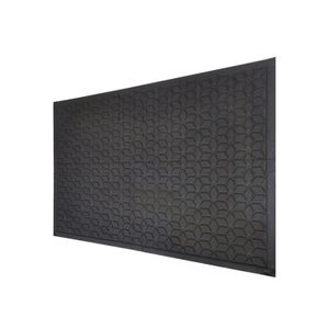 Rodapié ecológico de caucho reciclado de 76 x 98 cm negro. - ECOCAUCHO