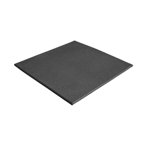 Piso ECOLISO de caucho reciclado de 50 x 50 x 1,6 cm negro. - ECOCAUCHO