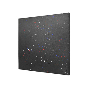 Piso ECOLISO de caucho reciclado con chispas de 49 x 49 x 1,6 cm negro. - ECOCAUCHO