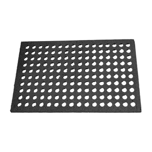 Afombra antifatiga industrial ergonómica de caucho reciclado de 98 x 150 cm negra. - ECOCAUCHO