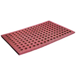 Afombra antifatiga ergonómica de caucho reciclado de 48,5 x 75,5 x 5 cm terracota. - ECOCAUCHO