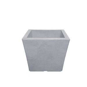 Macetero DECO STONE cuadrado de 87 lts color gris. - CASA PICA