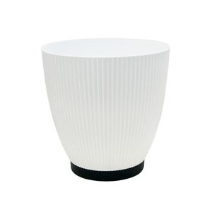 Macetero DECO GLAM mediano color blanco de 10 lts. - CASA PICA