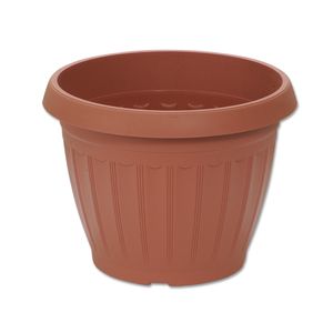 Macetero LABRADO mediano de 30,2 cm de díametro de 12 lts color terracota. - CASA PICA