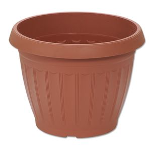 Macetero LABRADO grande de 38,5 cm de diámetro de 31 lts color terracota. - CASA PICA