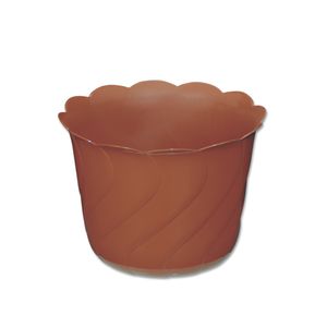 Maceta AMAPOLA plástica circular, 23.5cm, terracota - CASA PICA