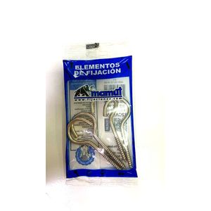 Cáncamo abierto niquelado #12. Pack x 4 unidades. - DISMAC