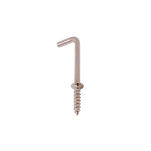 Cáncamo en L niquelado con tope de 1-1/4". Pack x 12 unidades. - DISMAC