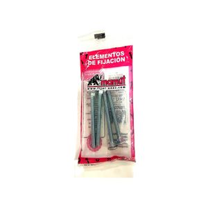 Perno cabeza de coco de 1/4" x 2-1/2". Pack x 4 unidades. - DISMAC