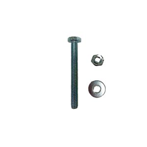 Perno hexagonal con tuerca y arandela plana de 5/16". Pack x 4 unidades. - DISMAC