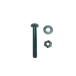 Perno hexagonal con tuerca y arandela plana de 5/16". Pack x 4 unidades. - DISMAC