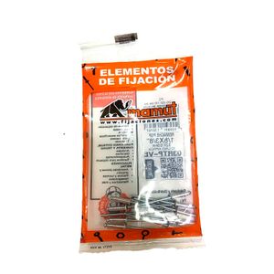 Remache pop de 1/8" x 3/8". Pack x 10 unidades. - DISMAC