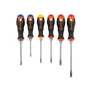 Juego de 6 desarmadores mango Comfort Grip - TRUPER