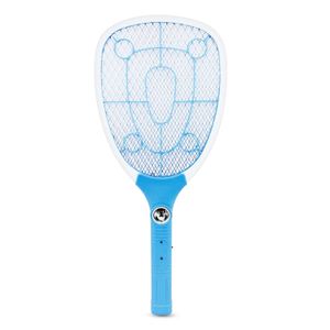 Raqueta Matainsectos Azul Recargable C/Luz - OK POWER
