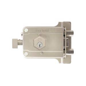 Cerradura de sobreponer 779 con sistema antipalanca y cilindro exterior macizo. - DURALOCK
