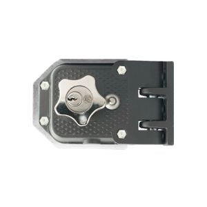 Cerradura de sobreponer de 60 mm para puertas y rejas Engrape Roseta. - DURALOCK