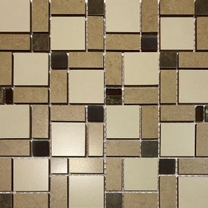 Mosaico en malla SANTORINI VC-9042-SA de 31 x 31 cm Presentación x unidad. - PRODECOR